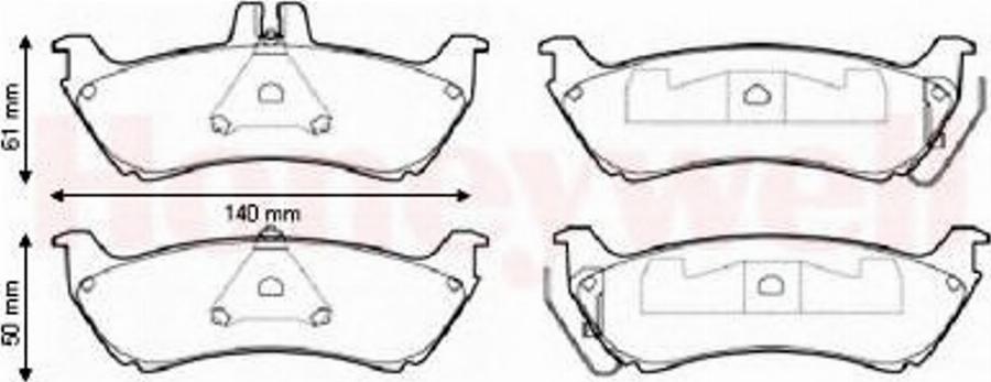 BENDIX 573148 B - Brake Pad Set, disc brake autospares.lv