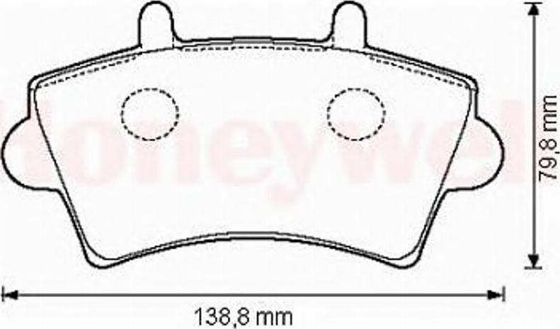 BENDIX 573107 B - Brake Pad Set, disc brake autospares.lv