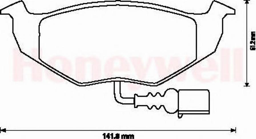 BENDIX 573111B - Brake Pad Set, disc brake autospares.lv