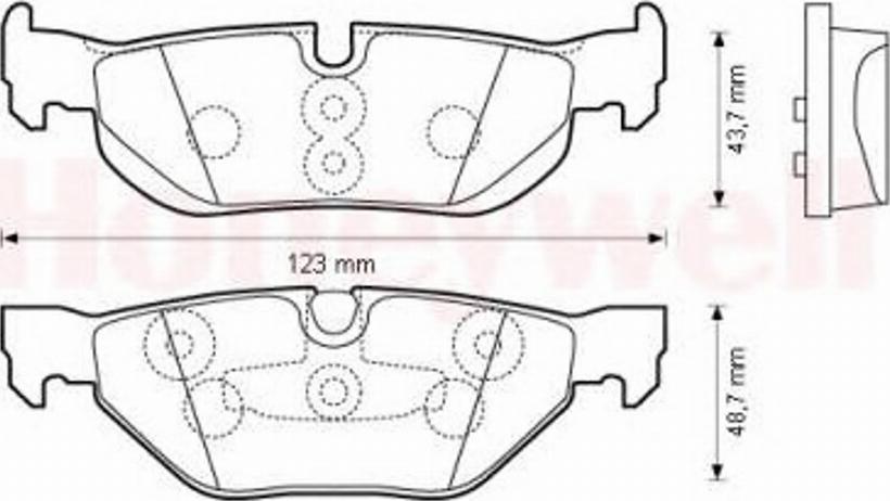 BENDIX 573139 B - Brake Pad Set, disc brake autospares.lv