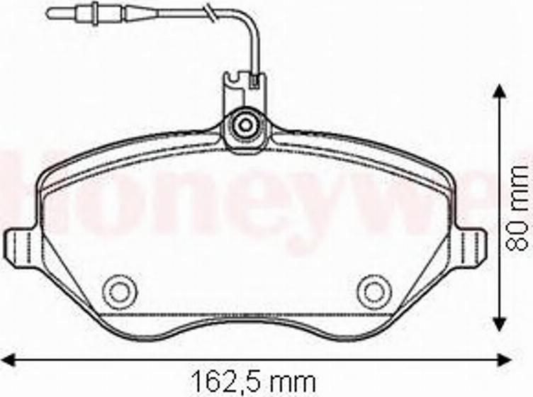 BENDIX 573131B - Brake Pad Set, disc brake autospares.lv