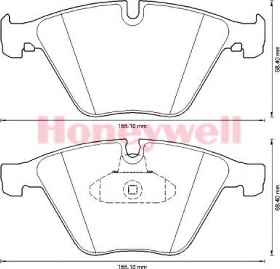 BENDIX 573305B - Brake Pad Set, disc brake autospares.lv