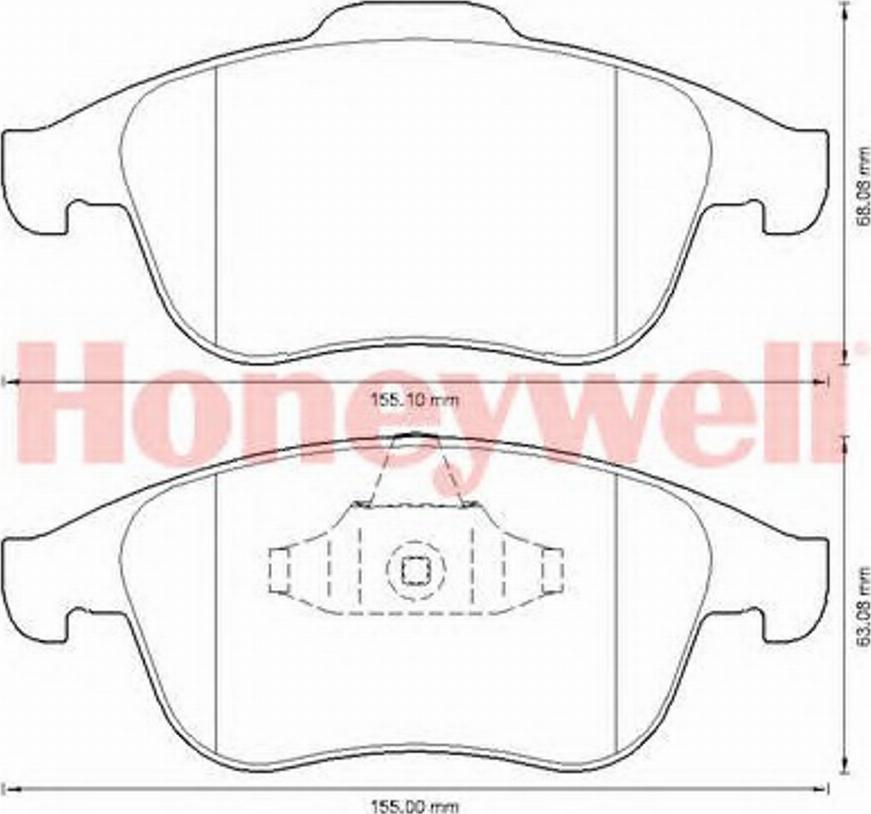 BENDIX 573316B - Brake Pad Set, disc brake autospares.lv