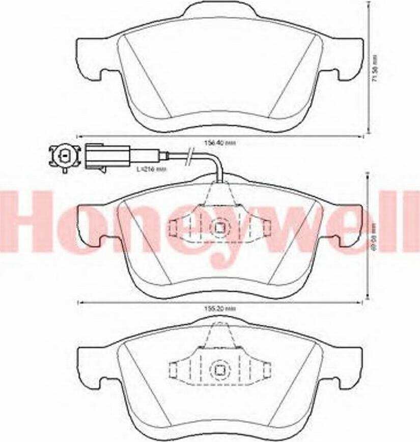 BENDIX 573334B - Brake Pad Set, disc brake autospares.lv