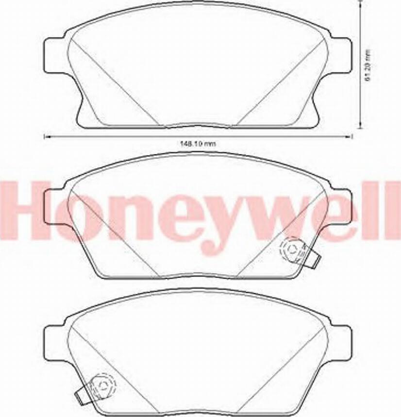 BENDIX 573325B - Brake Pad Set, disc brake autospares.lv