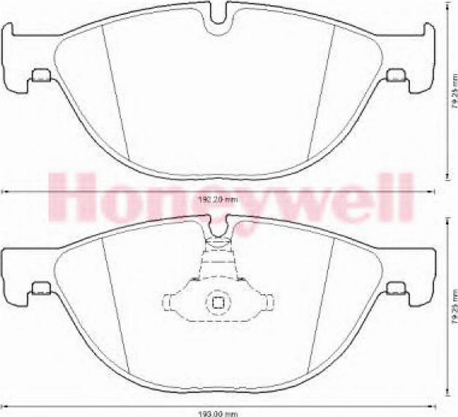 BENDIX 573292B - Brake Pad Set, disc brake autospares.lv