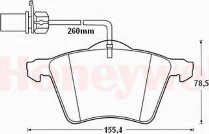 BENDIX 573206B - Brake Pad Set, disc brake autospares.lv