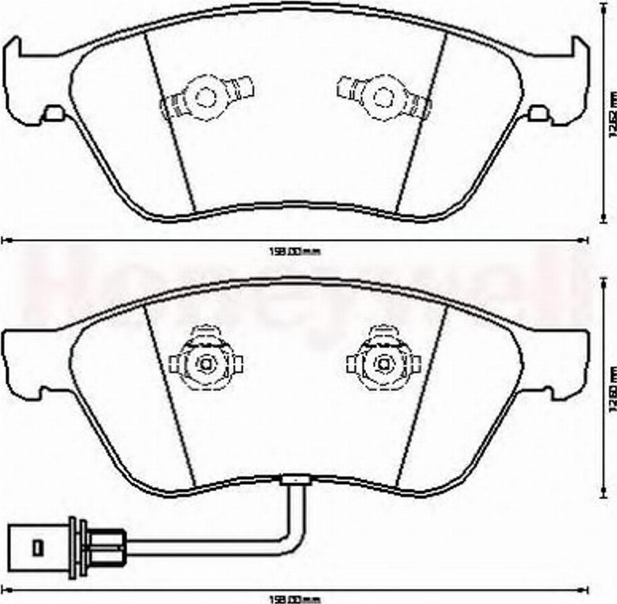 BENDIX 573207B - Brake Pad Set, disc brake autospares.lv