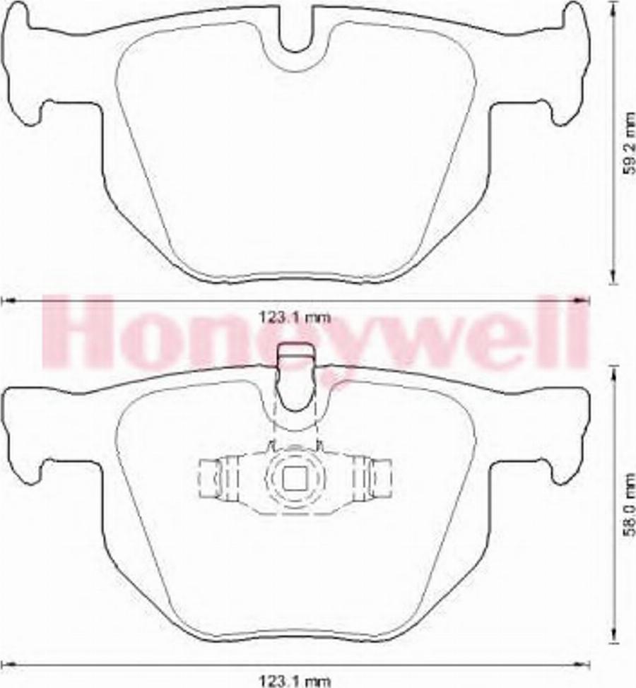 BENDIX 573285B - Brake Pad Set, disc brake autospares.lv