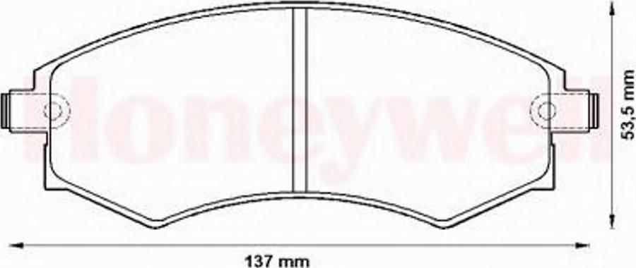 BENDIX 572496B - Brake Pad Set, disc brake autospares.lv