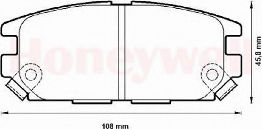 BENDIX 572493B - Brake Pad Set, disc brake autospares.lv