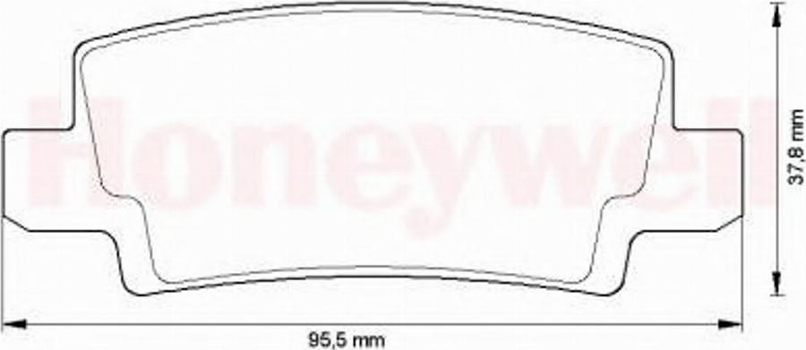 BENDIX 572492B - Brake Pad Set, disc brake autospares.lv