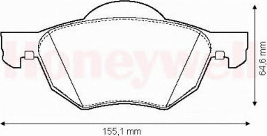 BENDIX 572480B - Brake Pad Set, disc brake autospares.lv