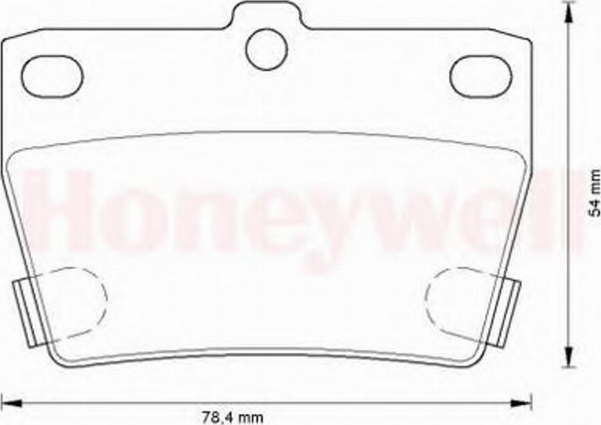 BENDIX 572488B - Brake Pad Set, disc brake autospares.lv