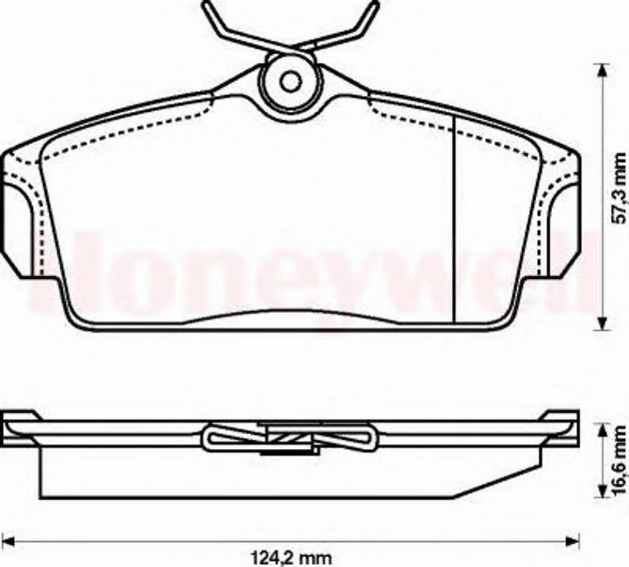 BENDIX 572422B - Brake Pad Set, disc brake autospares.lv