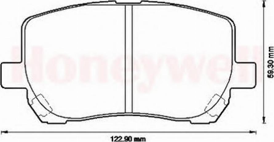 BENDIX 572546B - Brake Pad Set, disc brake autospares.lv