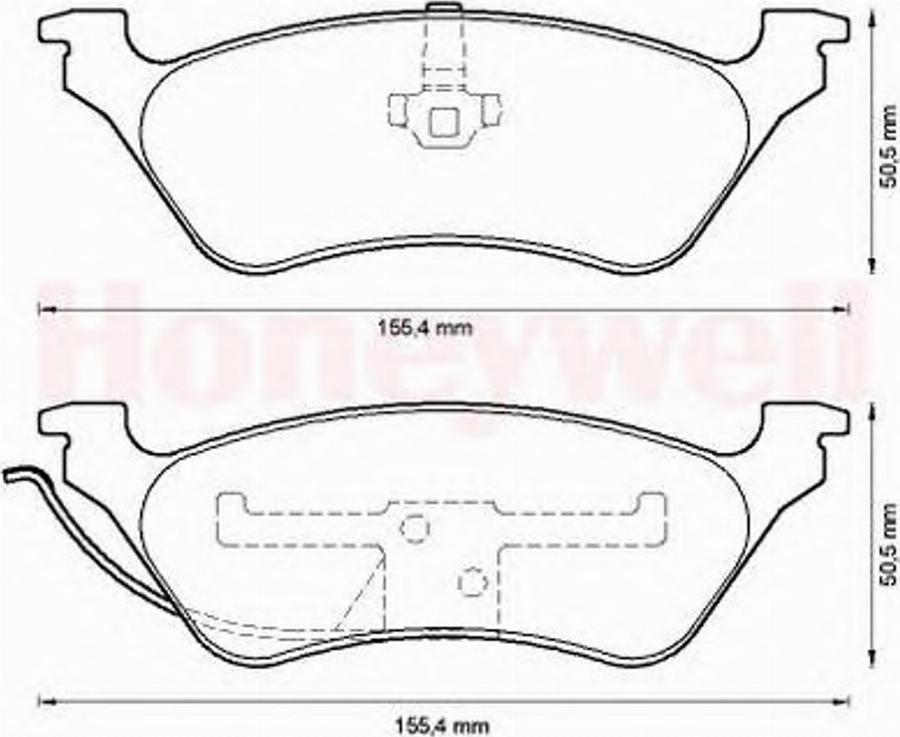 BENDIX 572505 B - Brake Pad Set, disc brake autospares.lv