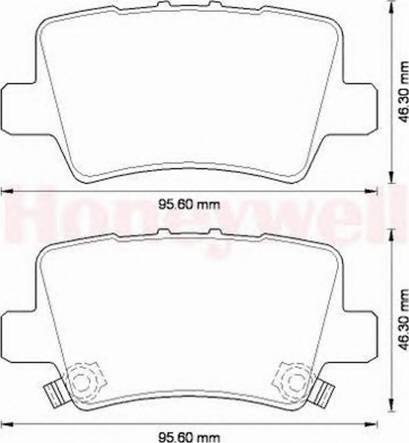 BENDIX 572580B - Brake Pad Set, disc brake autospares.lv