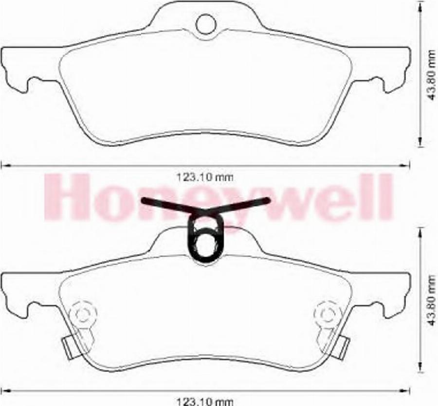 BENDIX 572588B - Brake Pad Set, disc brake autospares.lv