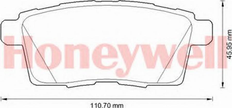 BENDIX 572644B - Brake Pad Set, disc brake autospares.lv