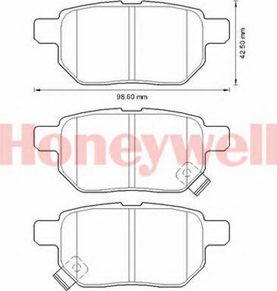 BENDIX 572632B - Brake Pad Set, disc brake autospares.lv