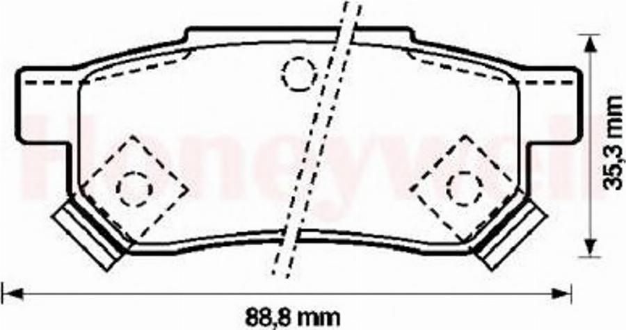 BENDIX 572136B - Brake Pad Set, disc brake autospares.lv