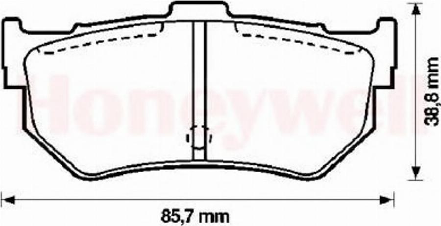 BENDIX 572133B - Brake Pad Set, disc brake autospares.lv