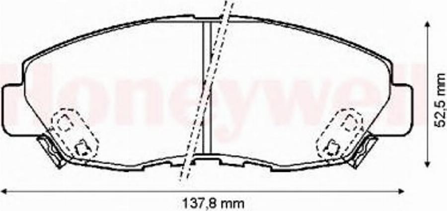 BENDIX 572349B - Brake Pad Set, disc brake autospares.lv