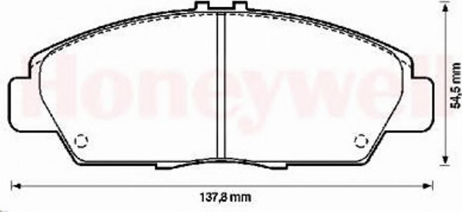 BENDIX 572350B - Brake Pad Set, disc brake autospares.lv