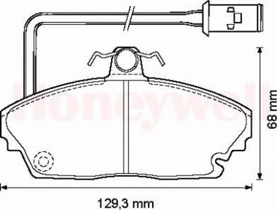 BENDIX 572311B - Brake Pad Set, disc brake autospares.lv