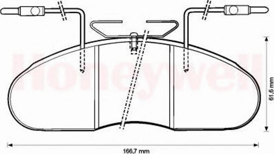 BENDIX 572374B - Brake Pad Set, disc brake autospares.lv