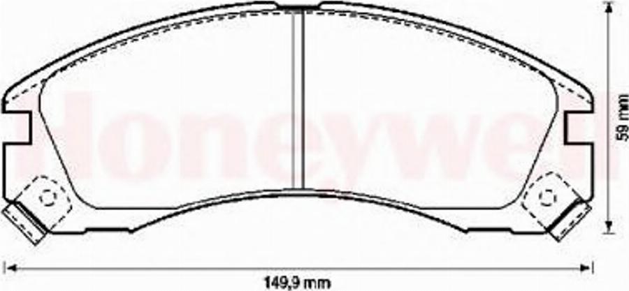 BENDIX 572370 B - Brake Pad Set, disc brake autospares.lv