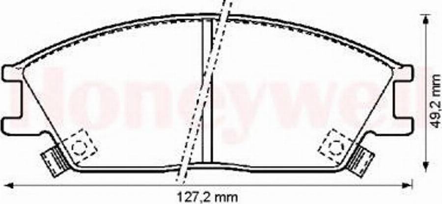 BENDIX 572269B - Brake Pad Set, disc brake autospares.lv