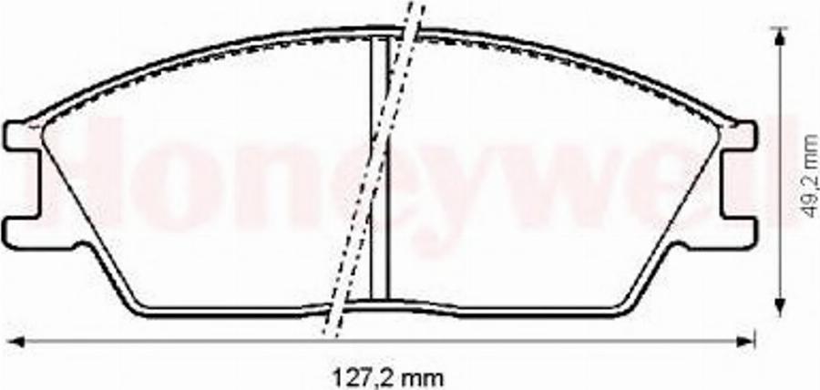 BENDIX 572268B - Brake Pad Set, disc brake autospares.lv