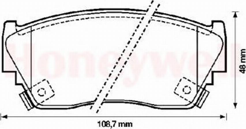 BENDIX 572210B - Brake Pad Set, disc brake autospares.lv