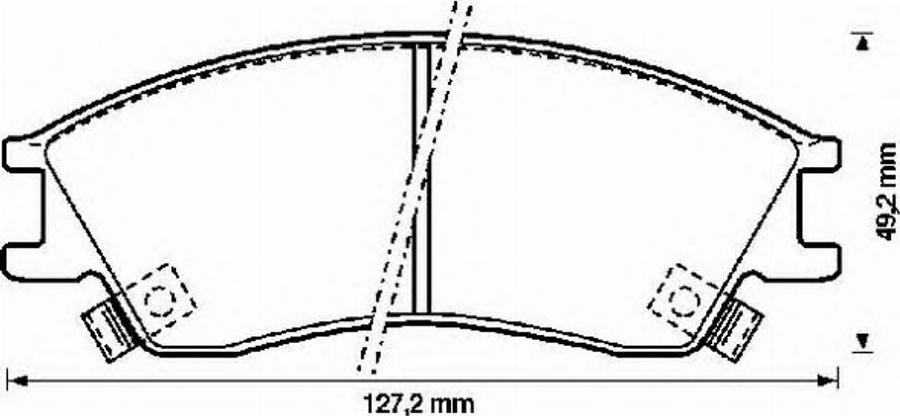 BENDIX 572270B - Brake Pad Set, disc brake autospares.lv