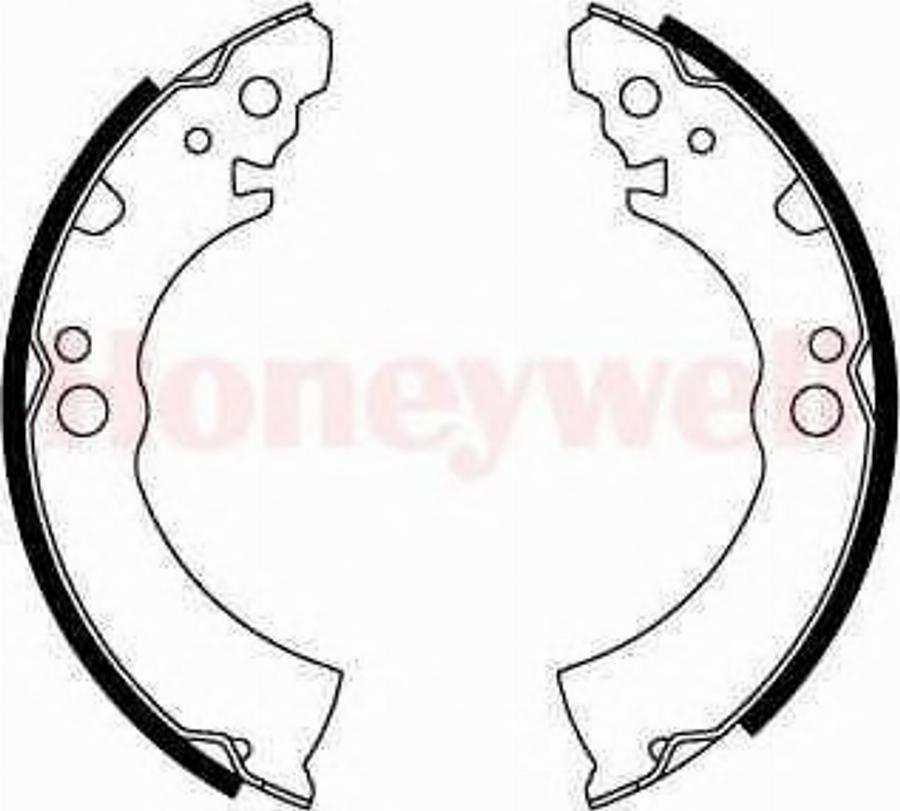 BENDIX 361402B - Brake Shoe Set autospares.lv