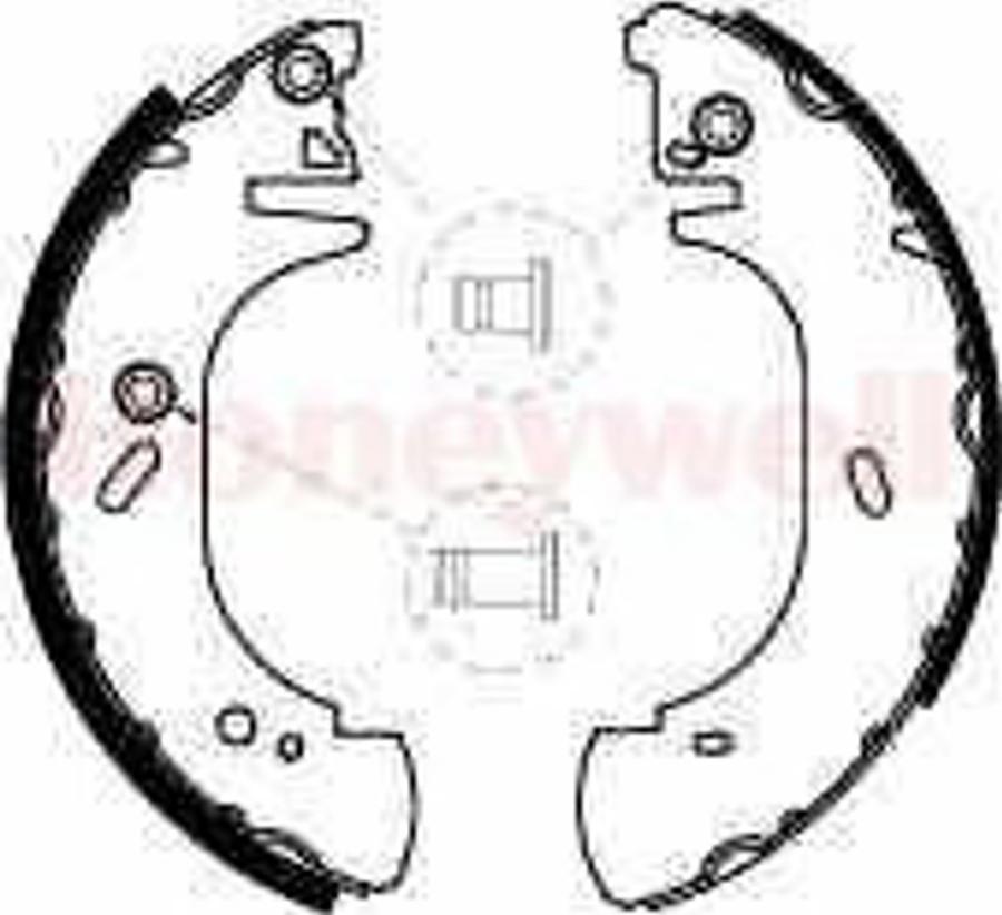 BENDIX 361561 B - Brake Shoe Set autospares.lv