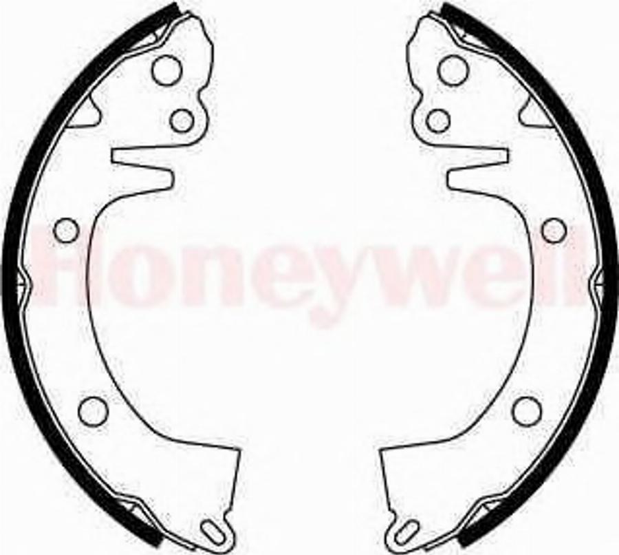 BENDIX 361187 B - Brake Shoe Set autospares.lv