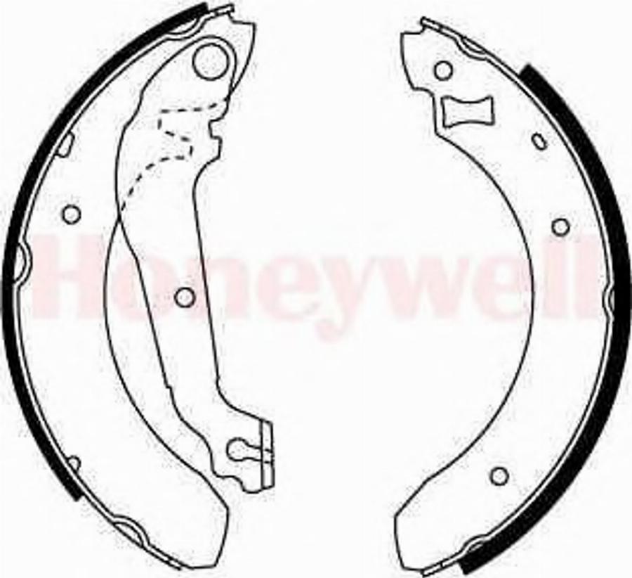 BENDIX 361302B - Brake Shoe Set autospares.lv