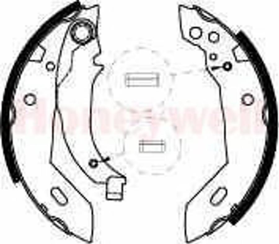 BENDIX 361377 B - Brake Shoe Set autospares.lv