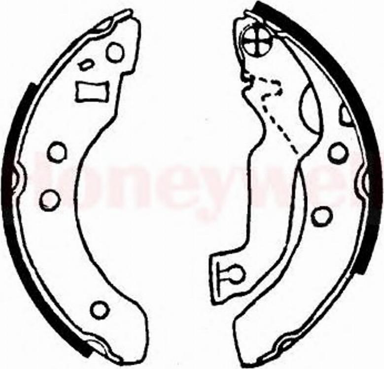 BENDIX 361270B - Brake Shoe Set autospares.lv