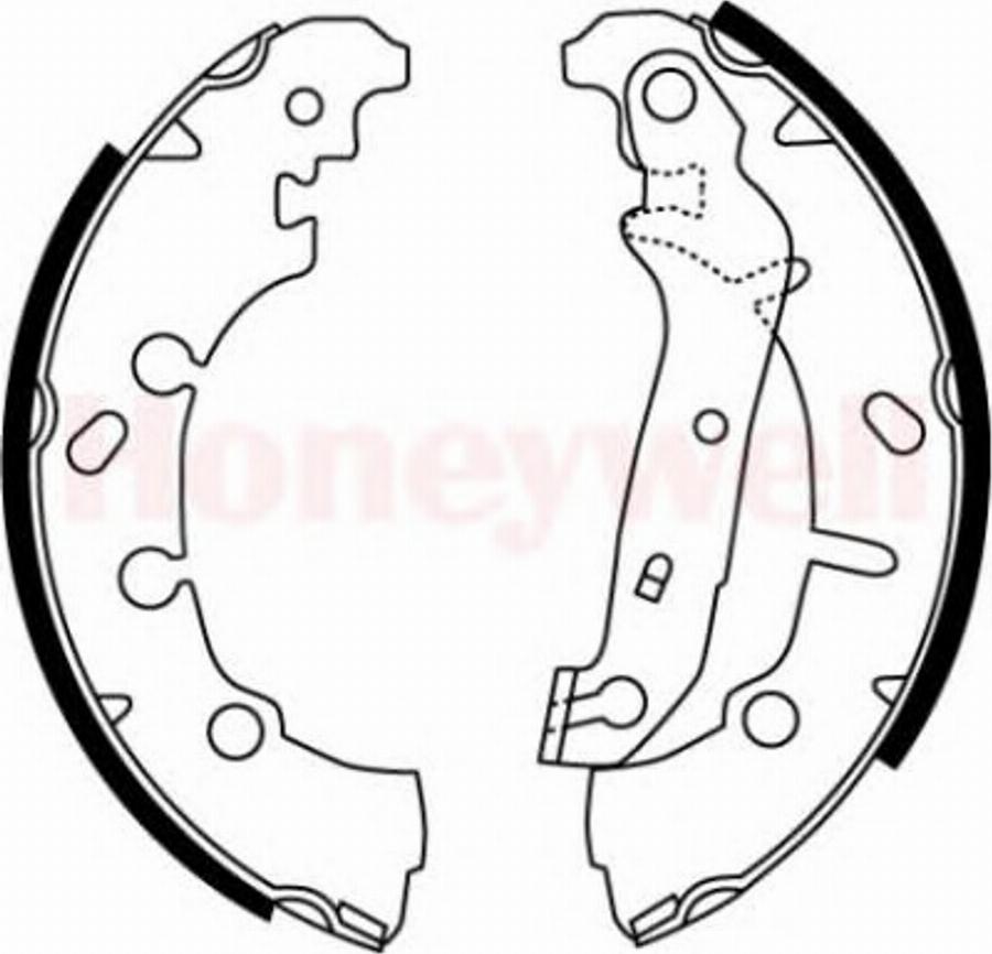 BENDIX 362413 B - Brake Shoe Set autospares.lv