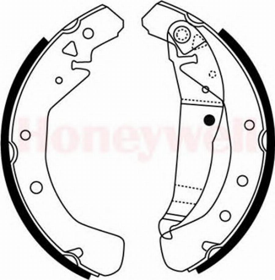 BENDIX 362426 B - Brake Shoe Set autospares.lv