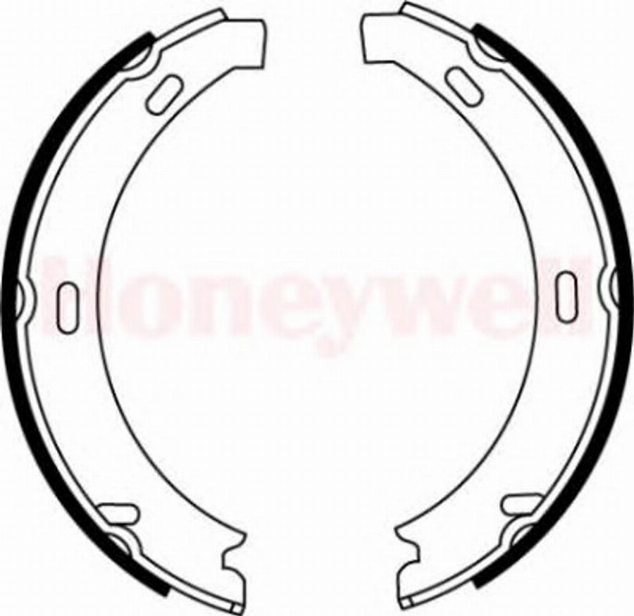 BENDIX 362423 B - Brake Shoe Set, parking brake autospares.lv