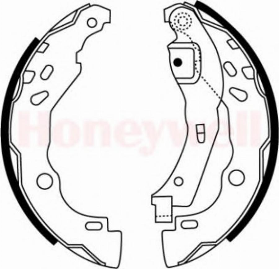 BENDIX 362427 B - Brake Shoe Set autospares.lv