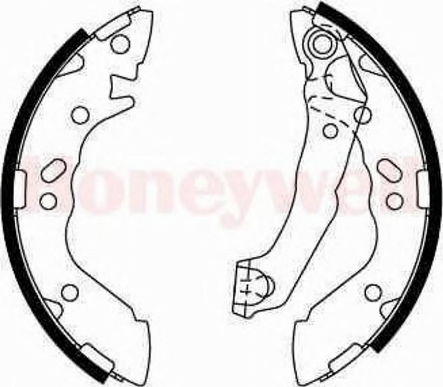 BENDIX 362395 B - Brake Shoe Set autospares.lv