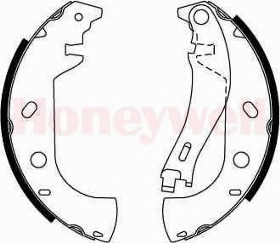 BENDIX 362392 B - Brake Shoe Set autospares.lv