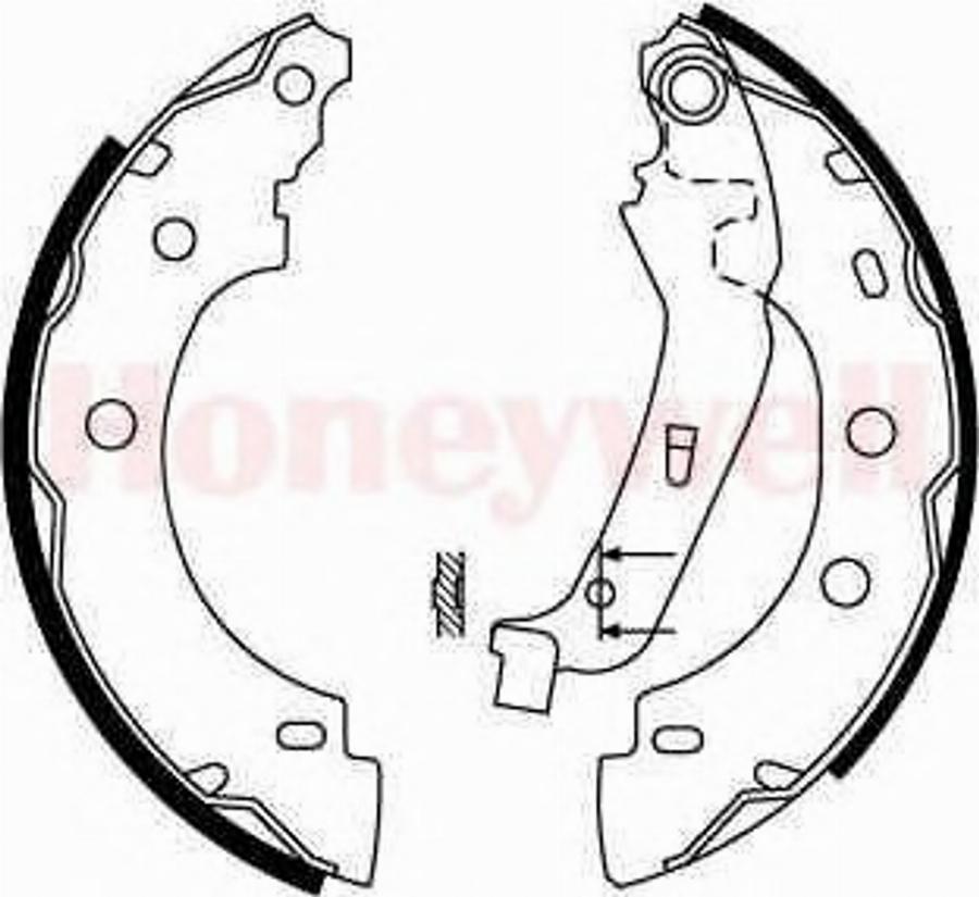 BENDIX 362363 B - Brake Shoe Set autospares.lv