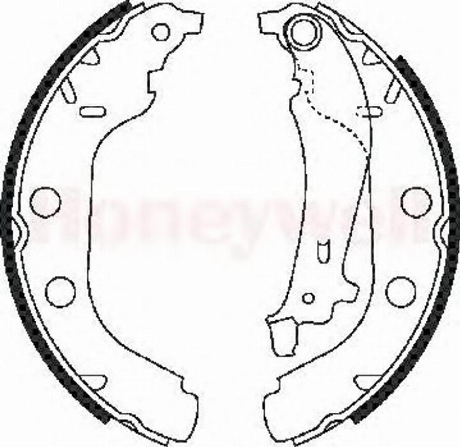 BENDIX 362362B - Brake Shoe Set autospares.lv